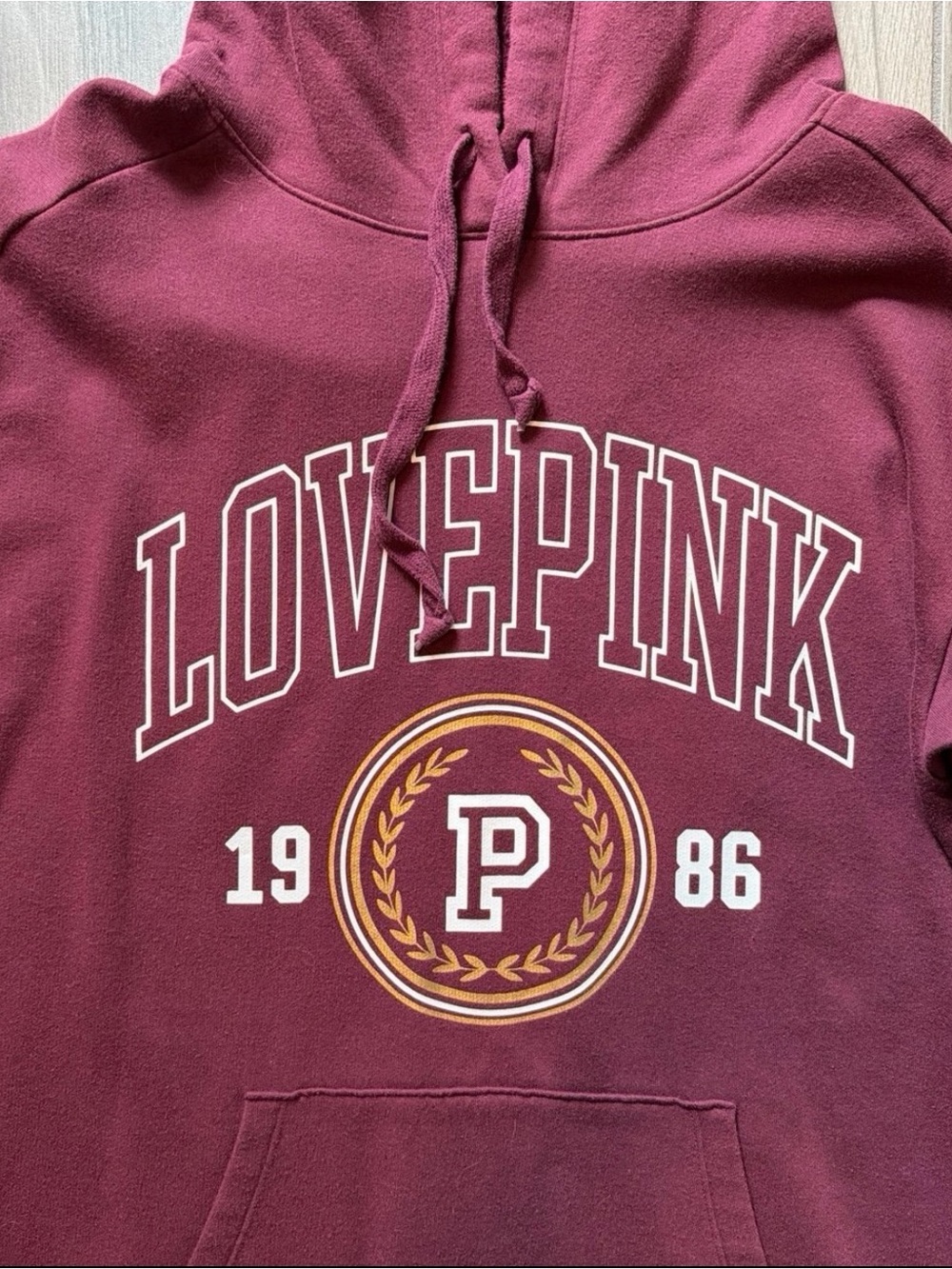 PINK Victoria's Secret Plum Pullover Hoodie